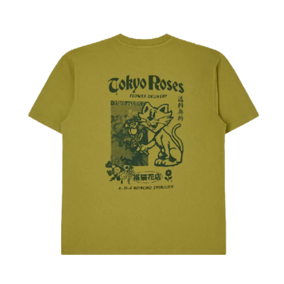 Tokyo Roses T-Shirt Wakame Green